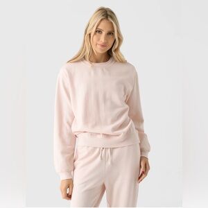 Z Supply Pink Crewneck Sweatshirt NWT Size Medium Soft Lounge Pullover